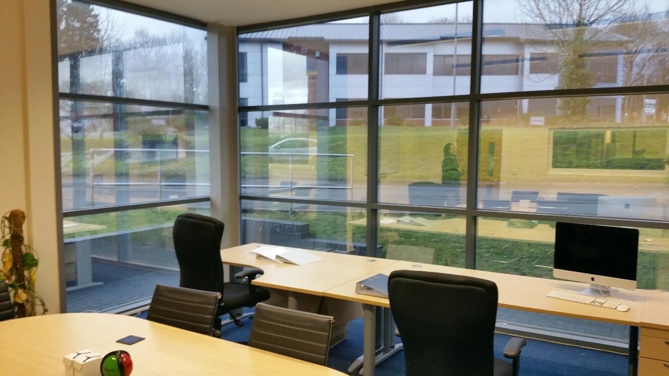 Photo of inside of Subsea Offices Catterick Mirrored Film Application