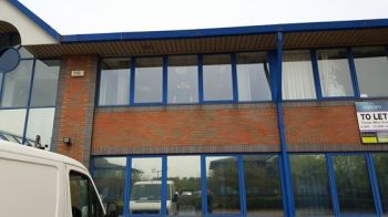 1. Privacy silver anti glare-heat film MWC Chartered accountants - Middlesbrough