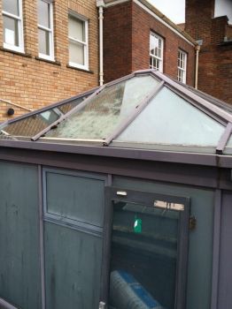 1. Removal of old solar film and replaced Vision express Taunton Somerset