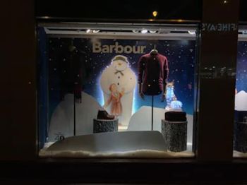 1.Snowman vinyls at Barbour in Fenwicks - Newcastle upon Tyne