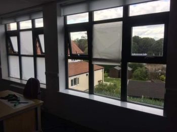 1. Privacy frost to numerous classrooms St Benet Catholic School - Bedlington 