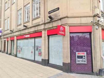 1. External grade clear 200 micron blast film installed to all glazing at Virgin money in Sheffield City Centre