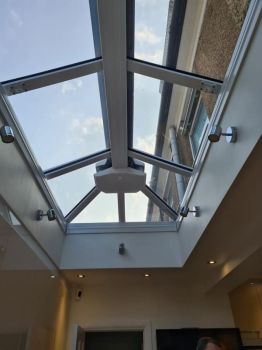 1. Prestige 60 virtually clear solarfilm installed to roof light in Harrow - London