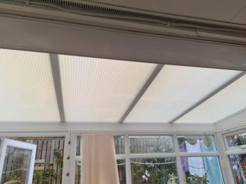 2. Solarcool installed to polycarbonate roof and silver 20 to all lower glazing reducing heat glare and uv - Domestic woks in Somerset
