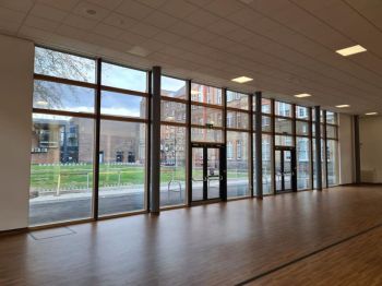 4. External silver 20 installed to all glazing at Sarah Bonnell Secondary School in East London