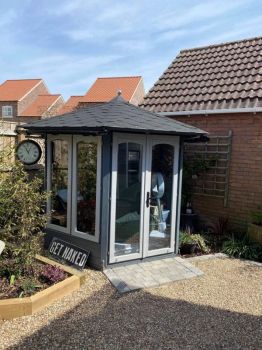 3. Silver 50 installed to reduce heat and glare to both the home and garden office in Brandesburton, York