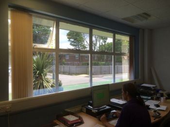Silver reflective film for privacy/heat reduction4